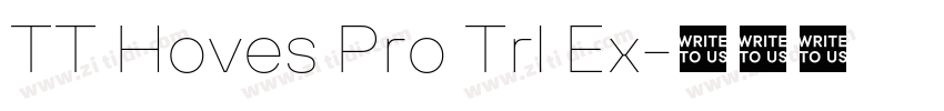 TT Hoves Pro Trl Ex字体转换